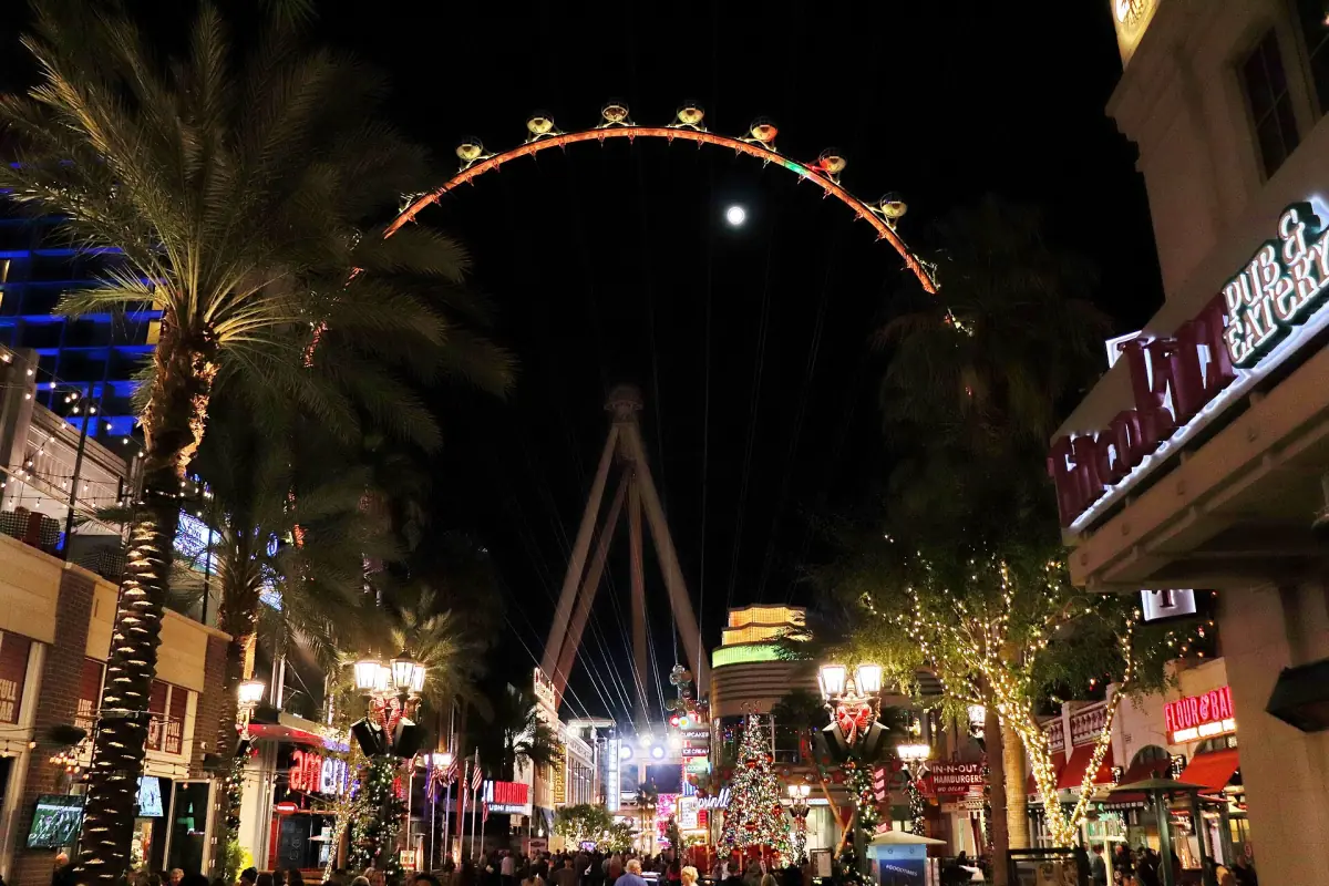 The High Roller at night