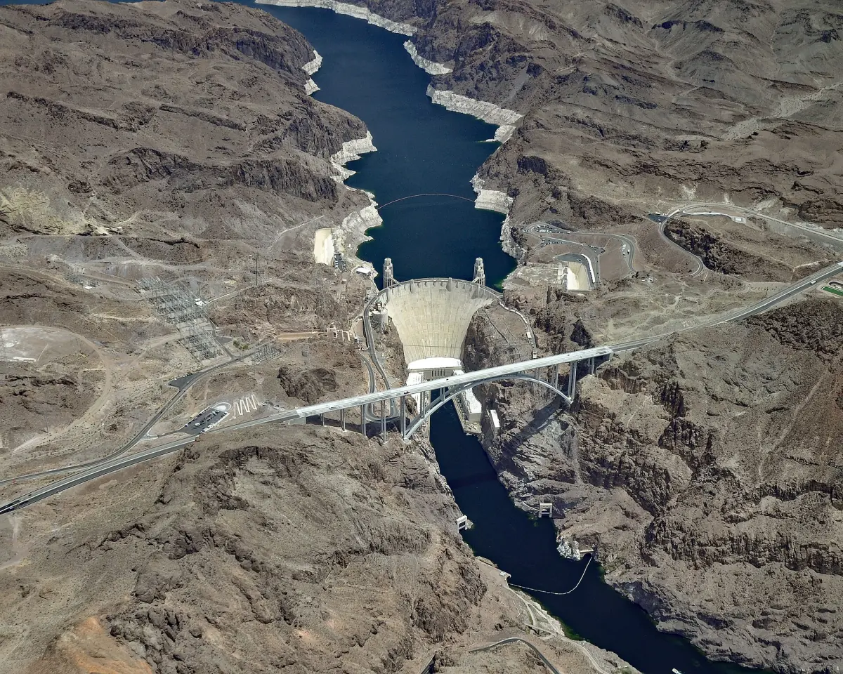 Hoover Dam from above