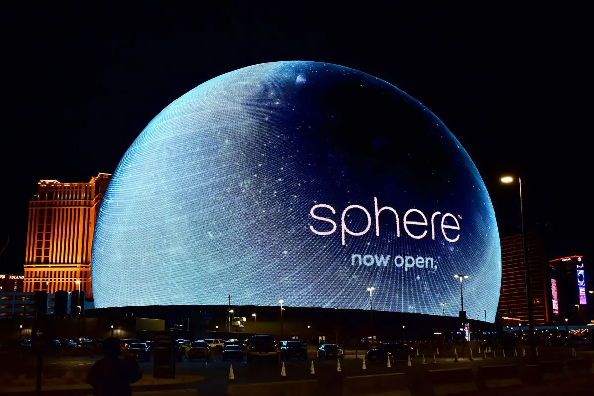 The Sphere with its lit Exosphere
