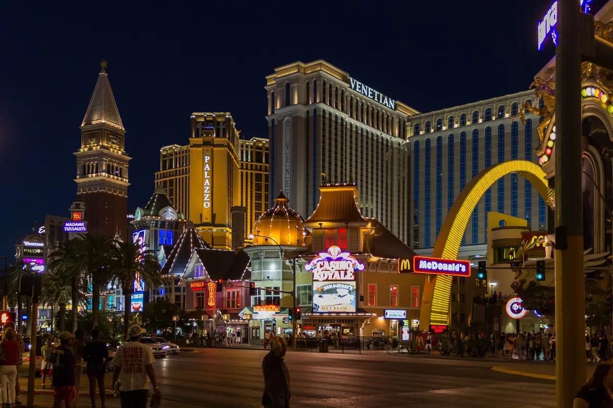 The Venetian at night